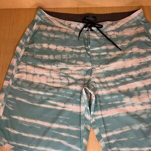 Hurley Men's Blue Tie-Dye Board Shorts